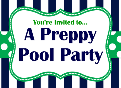 plan a preppy pool party for your next birthday or summer get together #PreppyPlanner