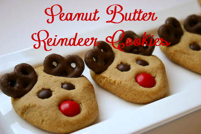 The perfect cookie to make during the holidays: Peanut Butter Reindeer Cookies #PreppyPlanner