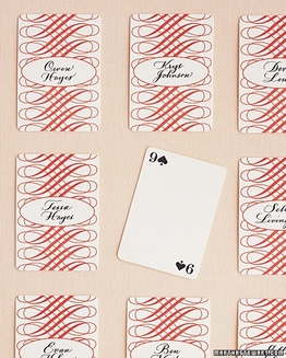 playing card place cards #PreppyPlanner