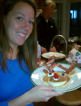 2012 Christmas Recap: Enjoyed some delicious reindeer pancakes on Christmas morning #PreppyPlanner
