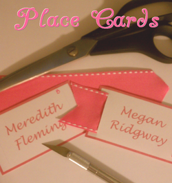 DIY instructions on how to make ribbon place cards #PreppyPlanner