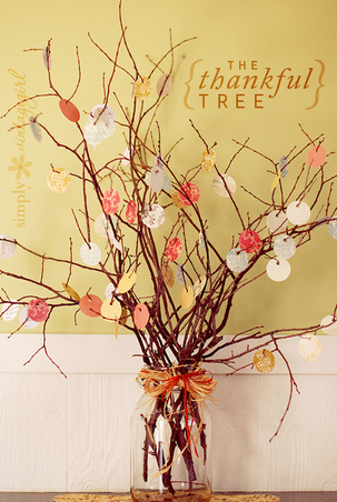 Give Thanks: create your very own “thankful tree” to hang up thanks this month #PreppyPlanner
