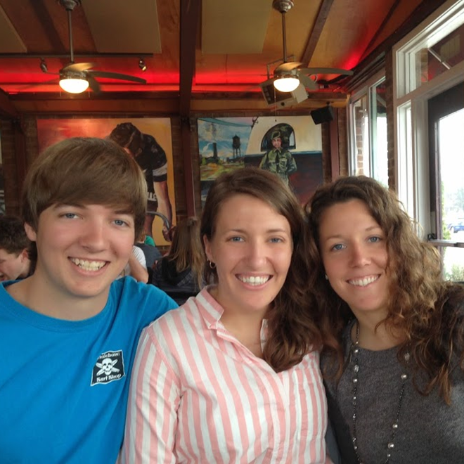 Spring Photo Diary: Enjoying a post race brunch with the siblings #PreppyPlanner