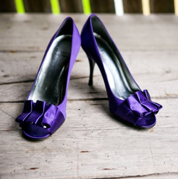 A Purple Wedding: as the bride get an amazing new pair of purple shoes like these from Kate Spade #PreppyPlanner