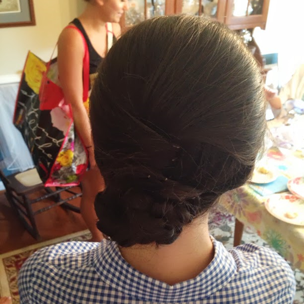 A Wedding Weekend: bridesmaid hairstyle for the wedding #PreppyPlanner