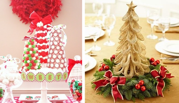 Christmas Tree Wedding: a live or crafted tree can make the perfect table centerpiece #PreppyPlanner