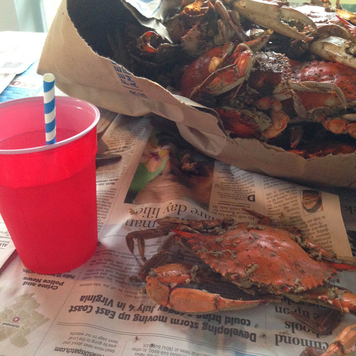 A trip to the river isn't complete unless we have a batch of Chseapeake Bay Blue Crabs #PreppyPlanner