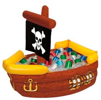 serve your bottled beverages in a festive themed pirate ship cooler #PreppyPlanner